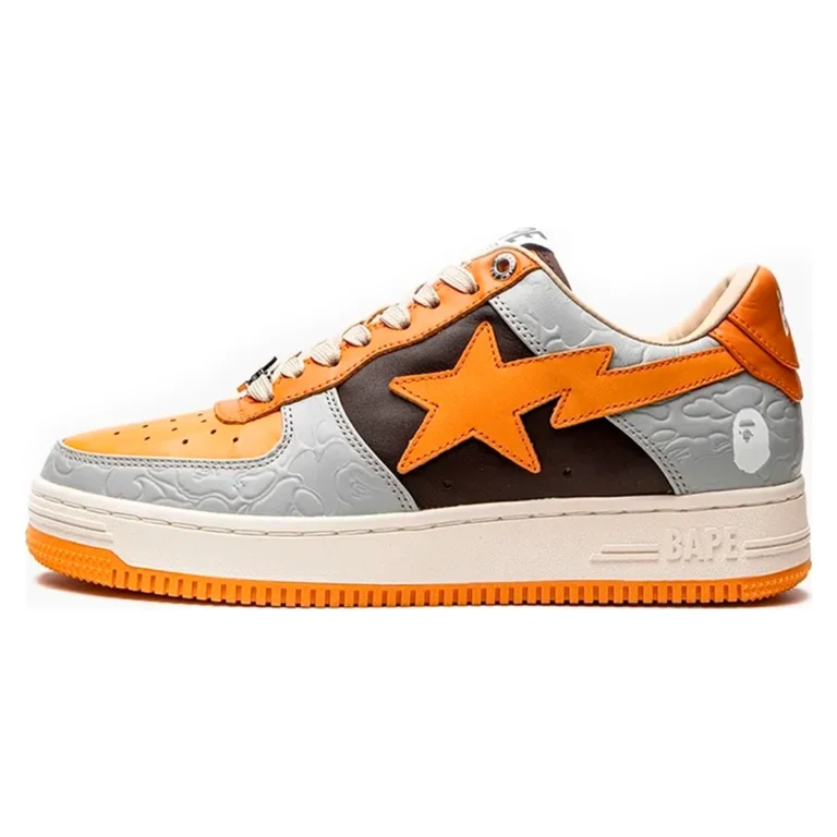 Bape STA Low Grey Orange
