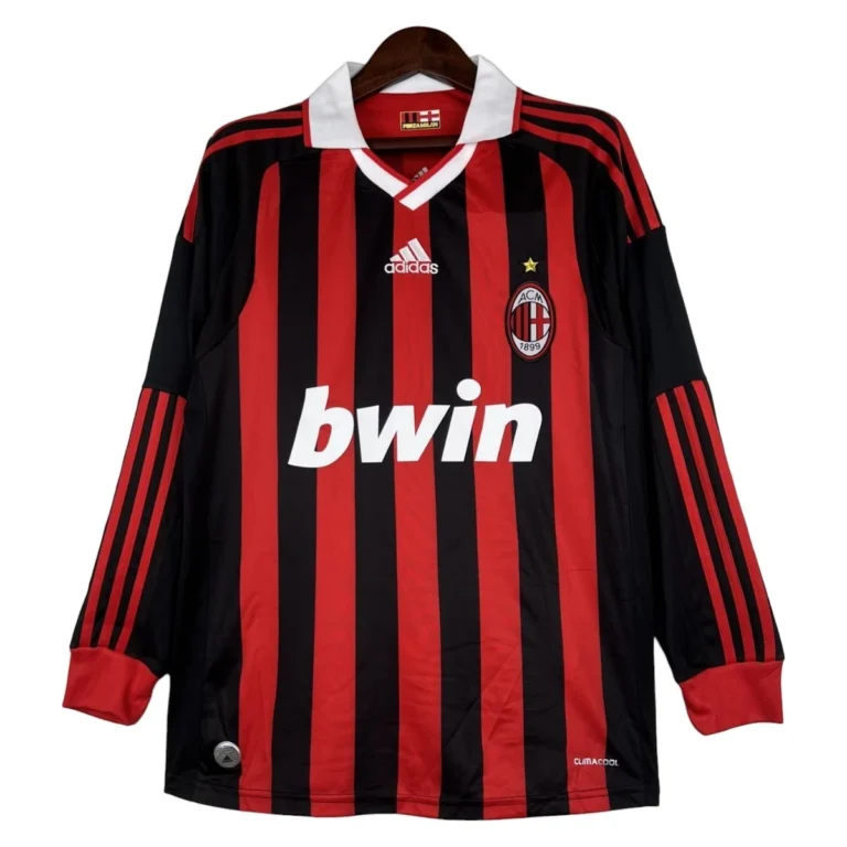Camiseta retro AC Milan 09/10 1ª equipación manga larga