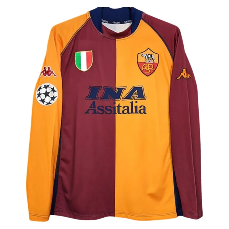 Camiseta retro AS Roma 00/01 1ª equipación manga larga