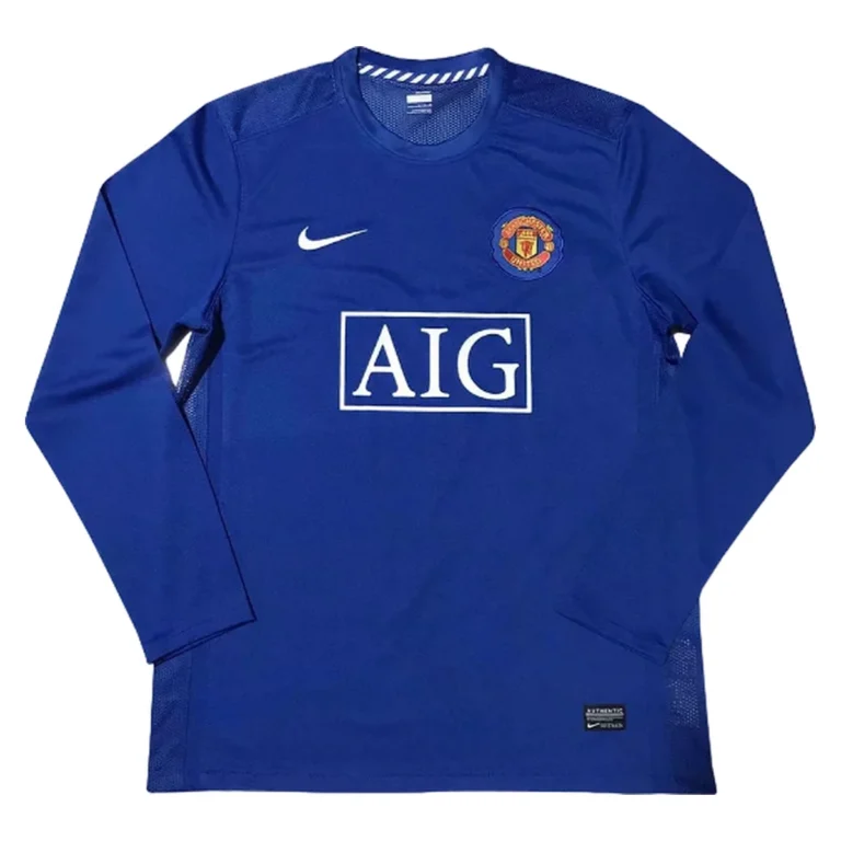Camiseta retro Manchester United 08/09 2ª equipación manga larga