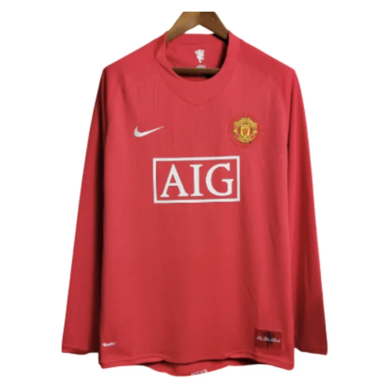 Camiseta Retro Manchester United 08/09 Manga Larga
