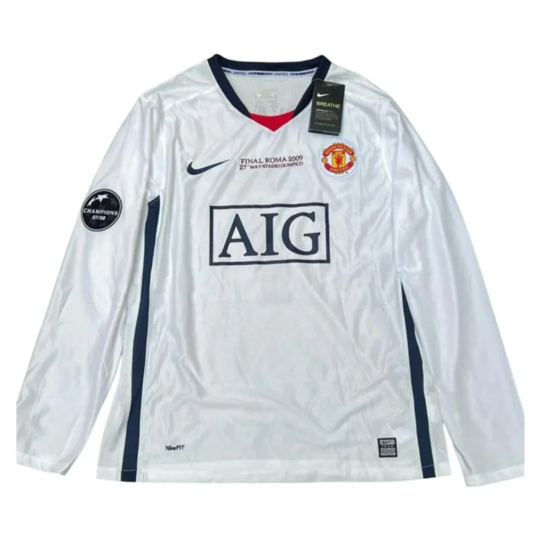 Camiseta Retro Manchester United 08-09 manga larga Edición Final Champions League