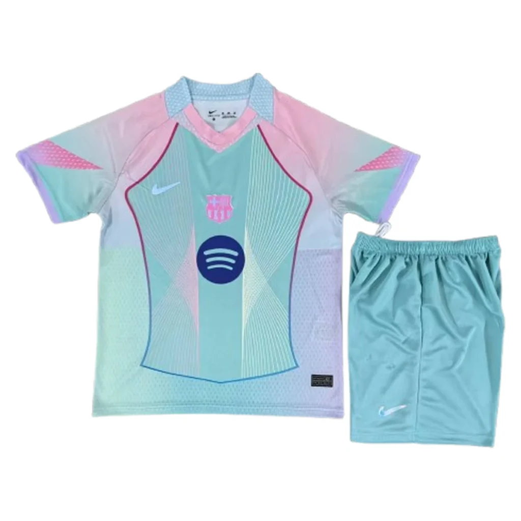 Fc Barcelona Concepto Niño Azul